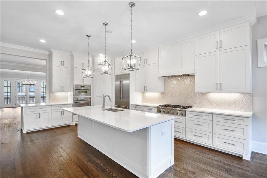 Furnished interior view inside a new home in Laurel View, Suwanee (Image 9).