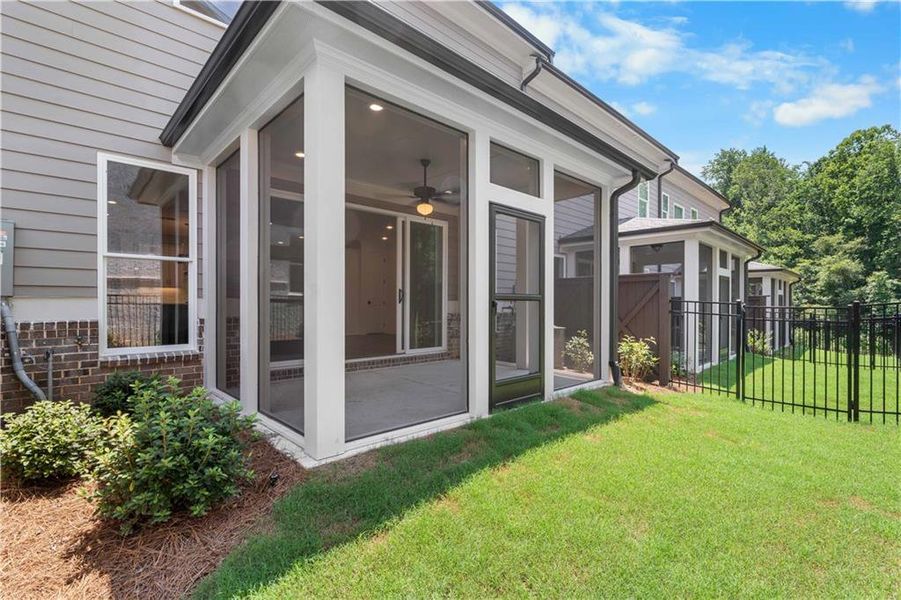Exterior details and patio area of a home in , Peachtree Corners (Image 37).