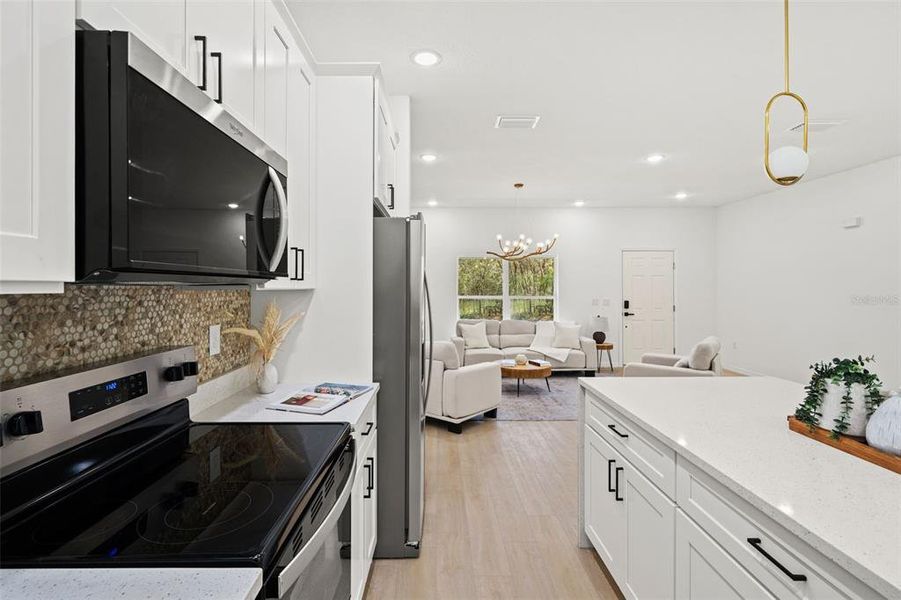 Furnished interior view inside a new home in , Citrus Springs (Image 15).