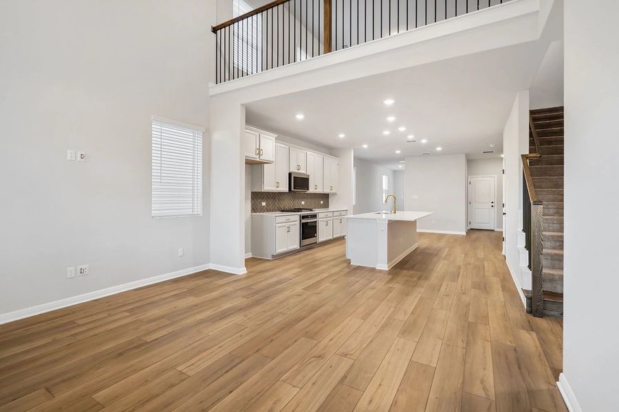 Representative unfurnished interior of a home built from the Granbury by Ashton Woods in Berry Creek Highlands, Georgetown (Image 24). Representative unfurnished interior of a home built from the Granbury by Ashton Woods in Berry Creek Highlands, Georgetown (Image 24).
