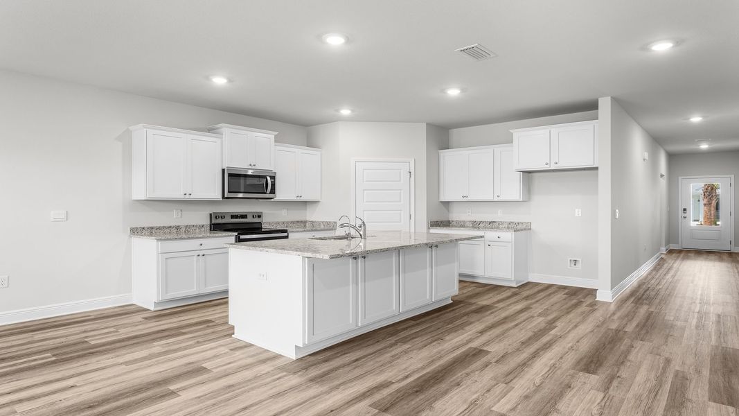 Furnished interior view inside a new home in WindMark Beach, Port Saint Joe (Image 6). Furnished interior view inside a new home in WindMark Beach, Port Saint Joe (Image 6).
