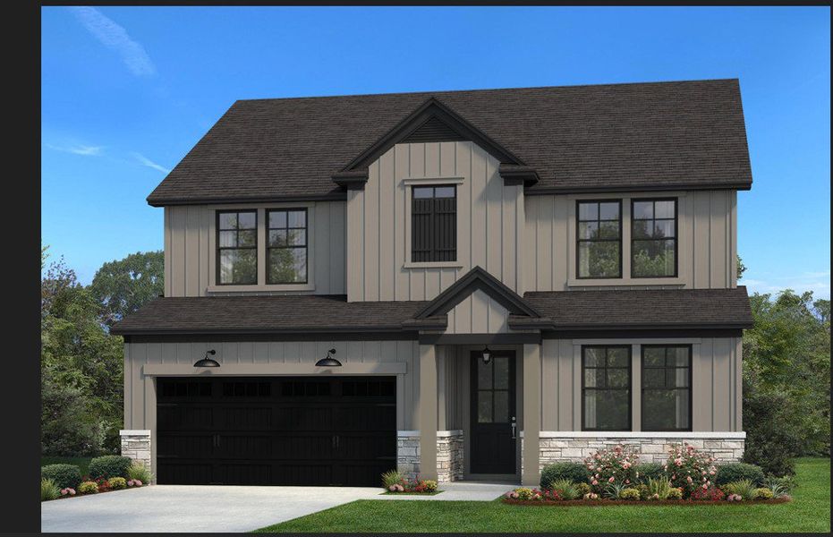Front exterior of a new home in Eagle Creek, Central, SC, highlighting curb appeal (Image 2).