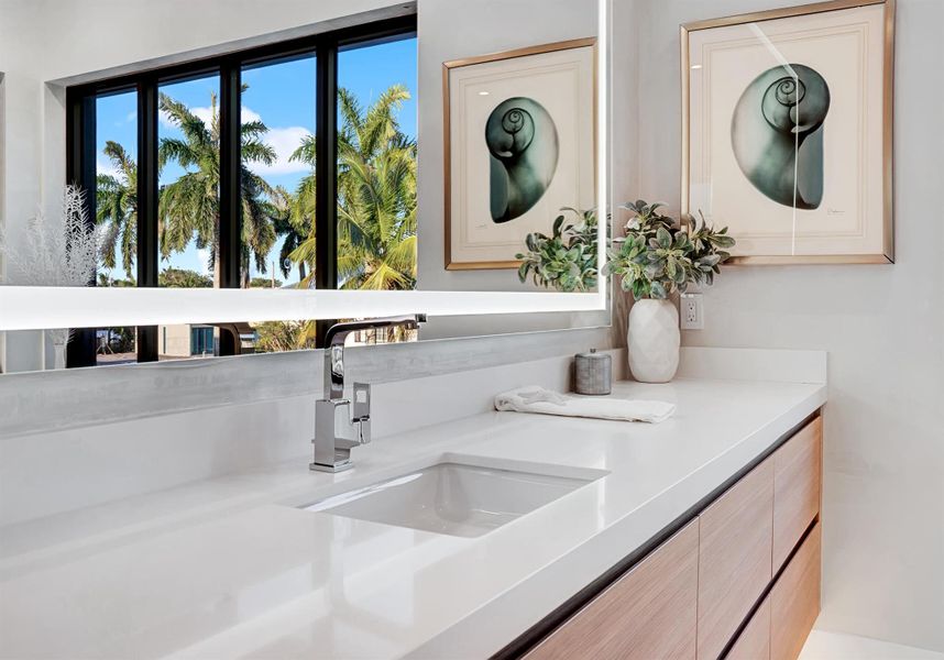 Furnished interior view inside a new home in , Boca Raton (Image 26).