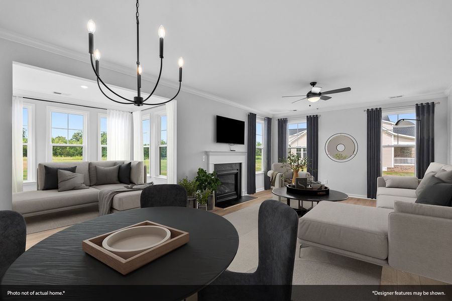 Furnished interior view inside a new home in Fieldstone, Lexington (Image 4).