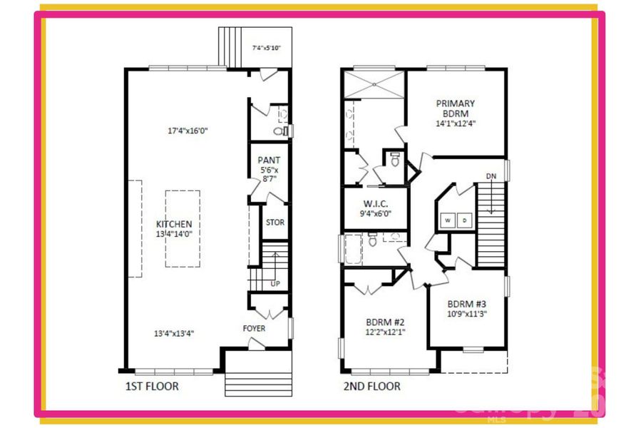 2D floor plan layout of this home in , Charlotte, NC (Image 5).