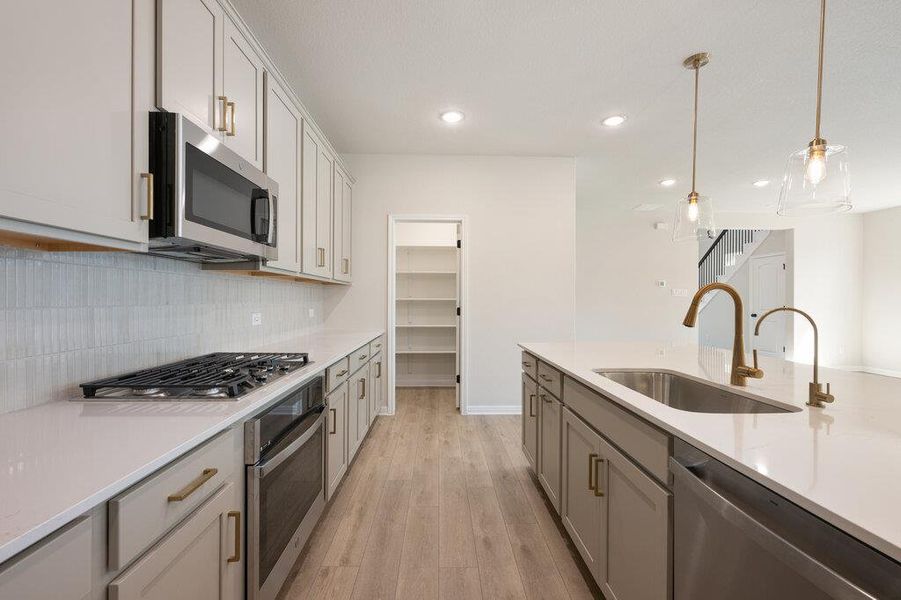 Furnished interior view inside a new home in Lariat, Liberty Hill (Image 15).