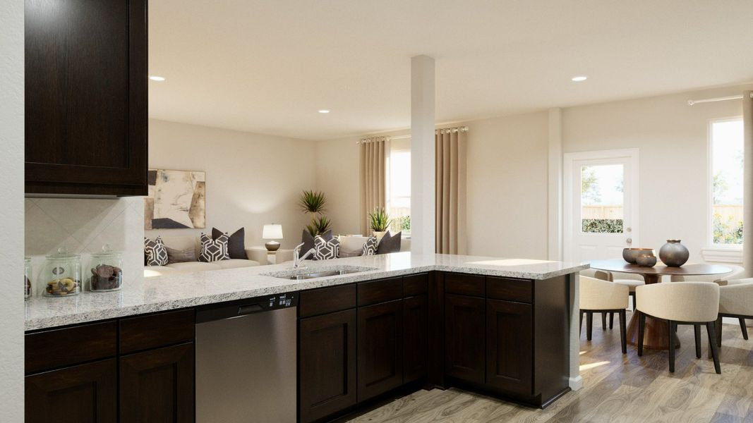 Representative furnished interior of a home built from the The Bluff by Legend Homes in Hanna Ranch, Fort Worth (Image 9). Representative furnished interior of a home built from the The Bluff by Legend Homes in Hanna Ranch, Fort Worth (Image 9).