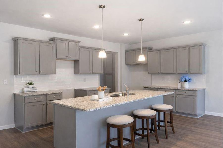 Furnished interior view inside a new home in The Enclave at Whitewater Creek, Union City (Image 7). Furnished interior view inside a new home in The Enclave at Whitewater Creek, Union City (Image 7).