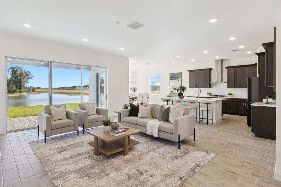 Representative furnished interior of a home built from the Yosemite II by Park Square Residential in The Sanctuary at Seaire, Parrish (Image 12). Representative furnished interior of a home built from the Yosemite II by Park Square Residential in The Sanctuary at Seaire, Parrish (Image 12).