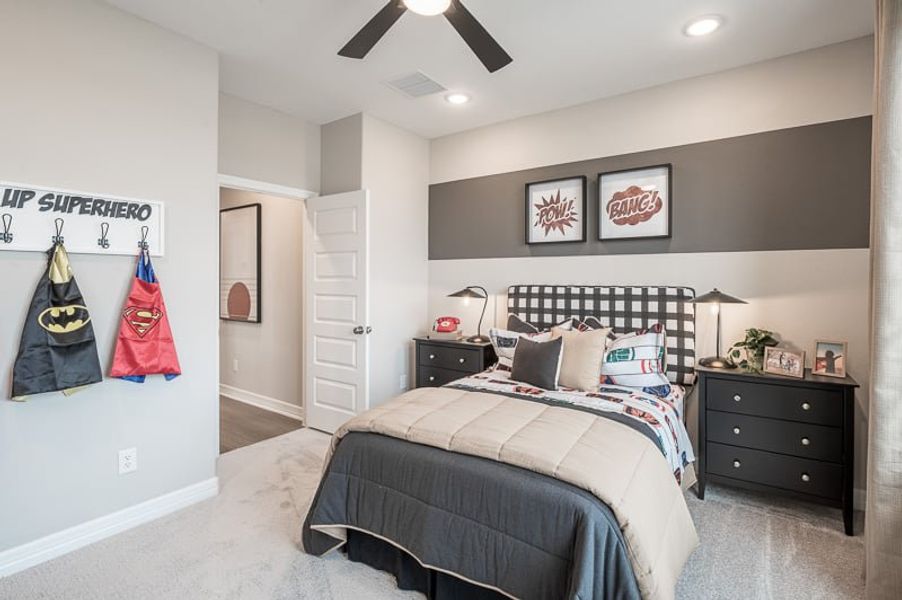 Furnished interior view inside a new home in Woodson’s Reserve 45′, Spring (Image 29).