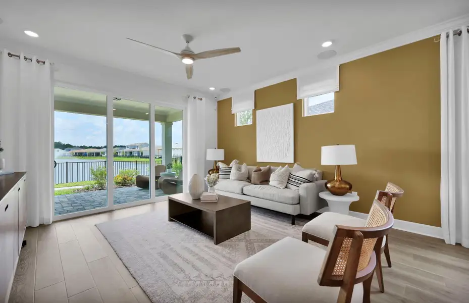 Representative furnished interior of a home built from the Contour by Pulte Homes in Seminole Palms, Palm Coast (Image 6).