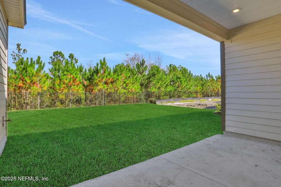 Exterior details and patio area of a home in Hyland Trail, Green Cove Springs (Image 26).