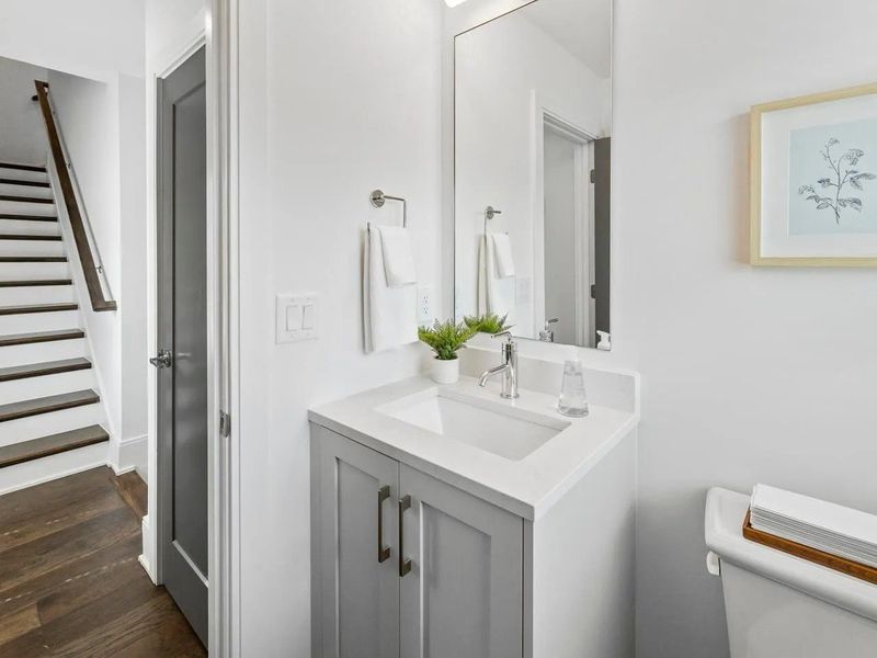 Furnished interior view inside a new home in Hayden Westside, Atlanta (Image 14). Furnished interior view inside a new home in Hayden Westside, Atlanta (Image 14).