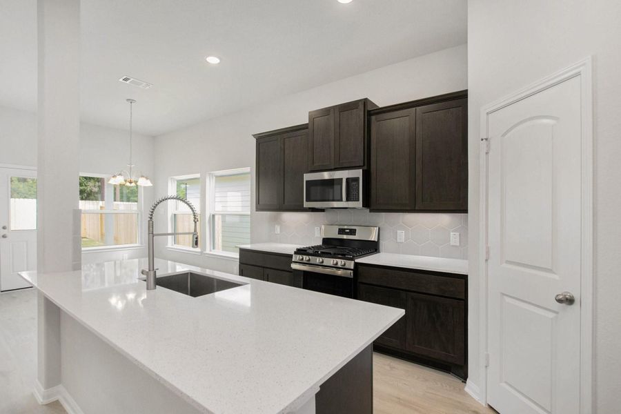 Furnished interior view inside a new home in , Bay City (Image 29).