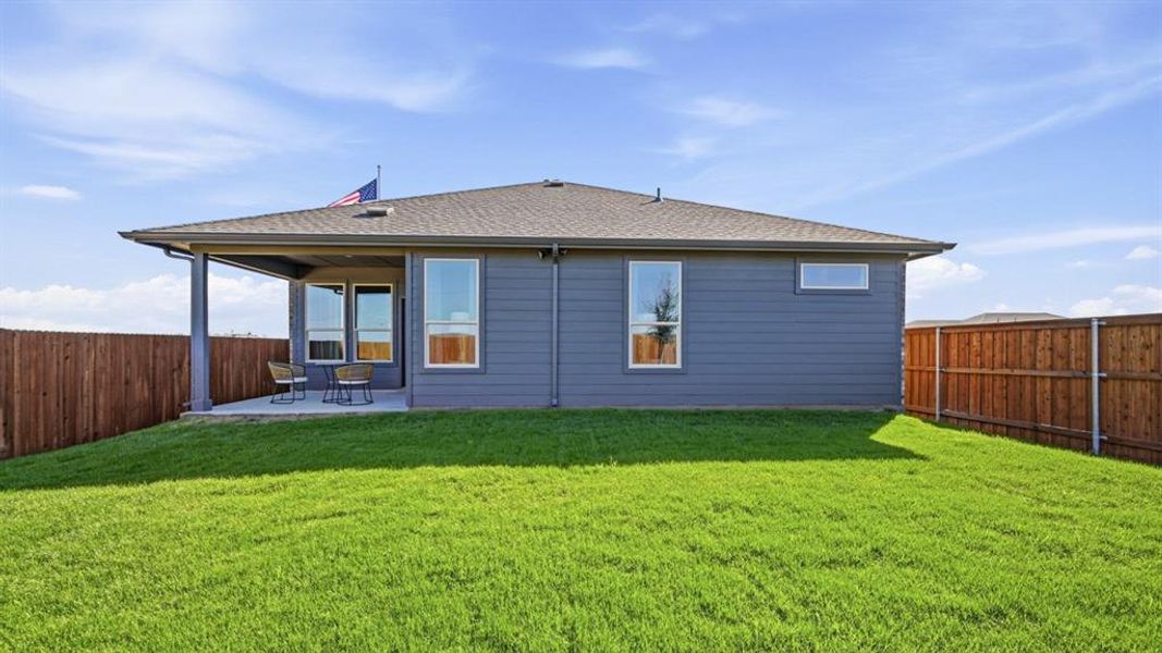 Rear Elevation - All Home and community information, including pricing, included features, terms, availability and amenities, are subject to change at any time without notice or obligation. All Drawings, pictures, photographs, video, square footages, floor plans, elevations, features, colors and sizes are approximate for illustration purposes only and will vary from the homes as built.