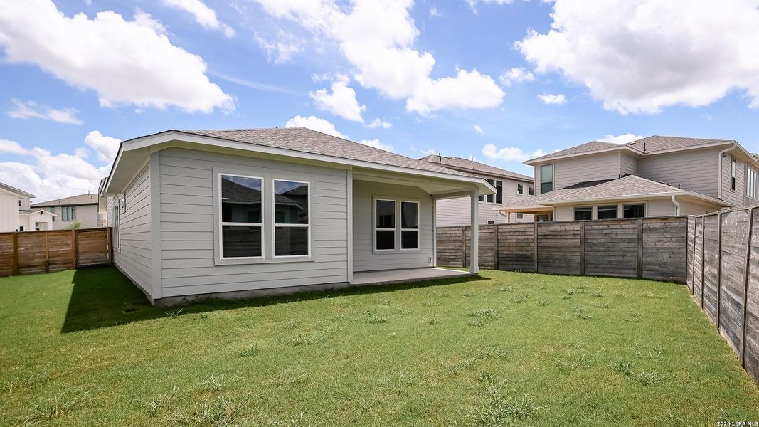 Exterior details and patio area of a home in Solms Landing, New Braunfels (Image 4).