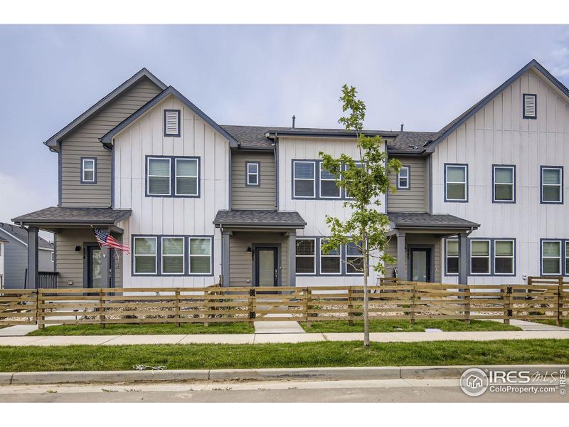 Fenced in front yard