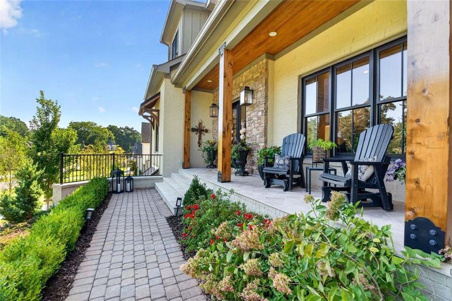 Exterior details and patio area of a home in , Alpharetta (Image 32).