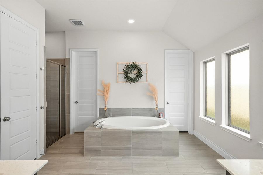 Furnished interior view inside a new home in Santa Rita Ranch 50', Liberty Hill (Image 23). Furnished interior view inside a new home in Santa Rita Ranch 50', Liberty Hill (Image 23).