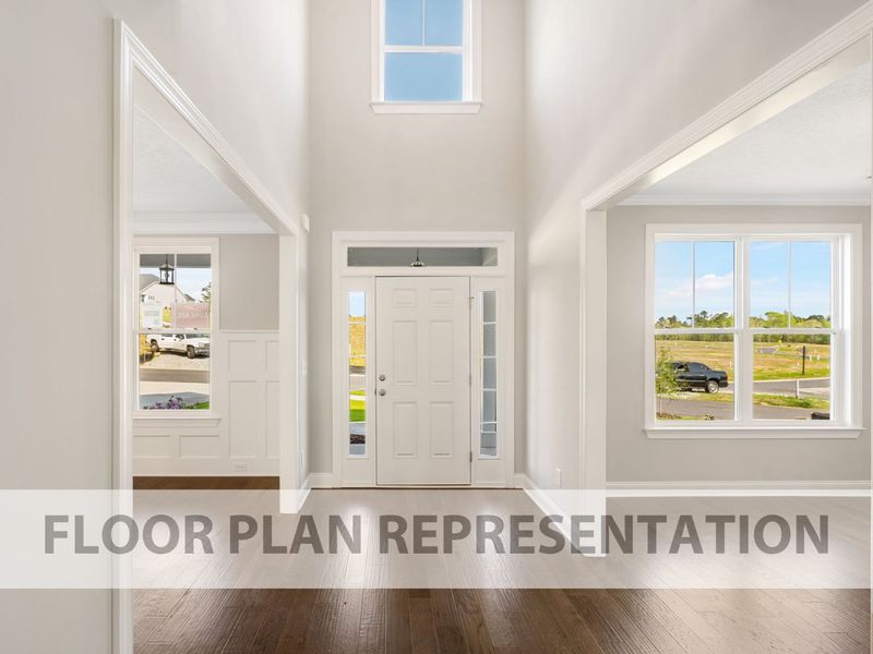 Front Entryway Floorplan Representation Photo | The Ashworth VI Front Entryway Floorplan Representation Photo | The Ashworth VI