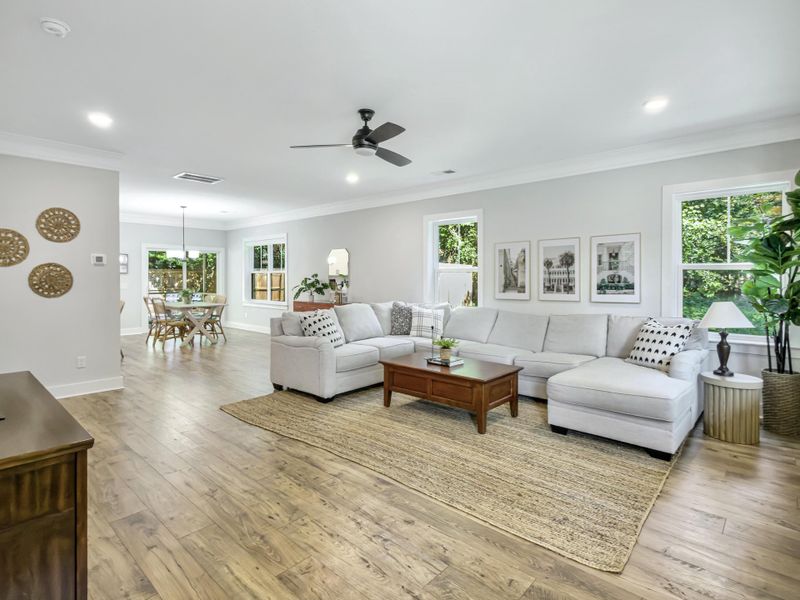 Furnished interior view inside a new home in , James Island (Image 11).