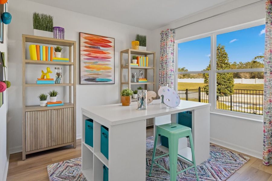 Spacious secondary bedrooms