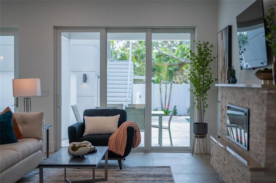 Furnished interior view inside a new home in , Sarasota (Image 49).
