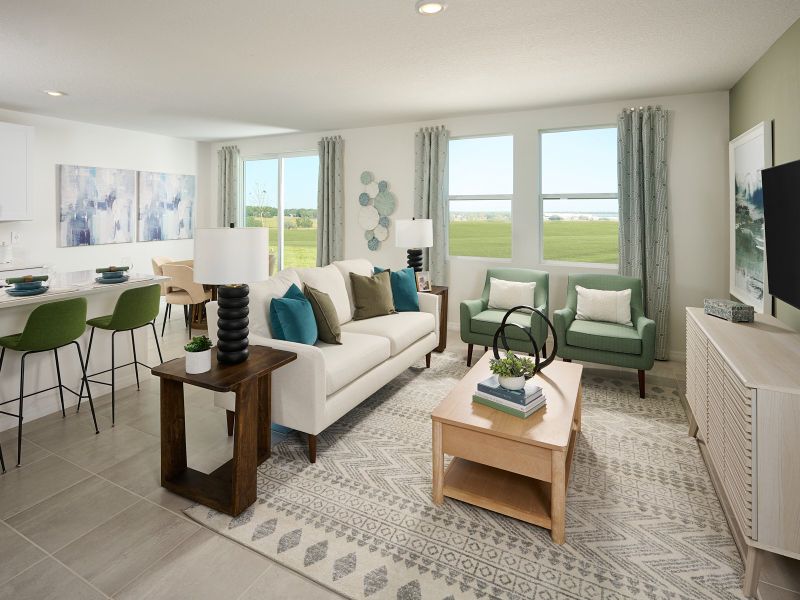 Furnished interior view inside a new home in Pine Ridge Meadows, Hudson (Image 5).