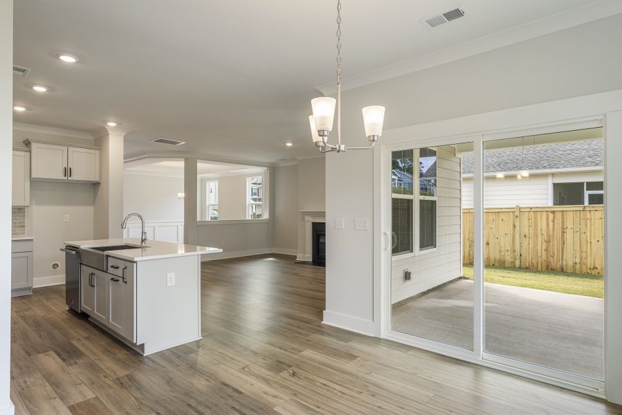 Furnished interior view inside a new home in Cottages at Lake Emory, Inman (Image 7). Furnished interior view inside a new home in Cottages at Lake Emory, Inman (Image 7).
