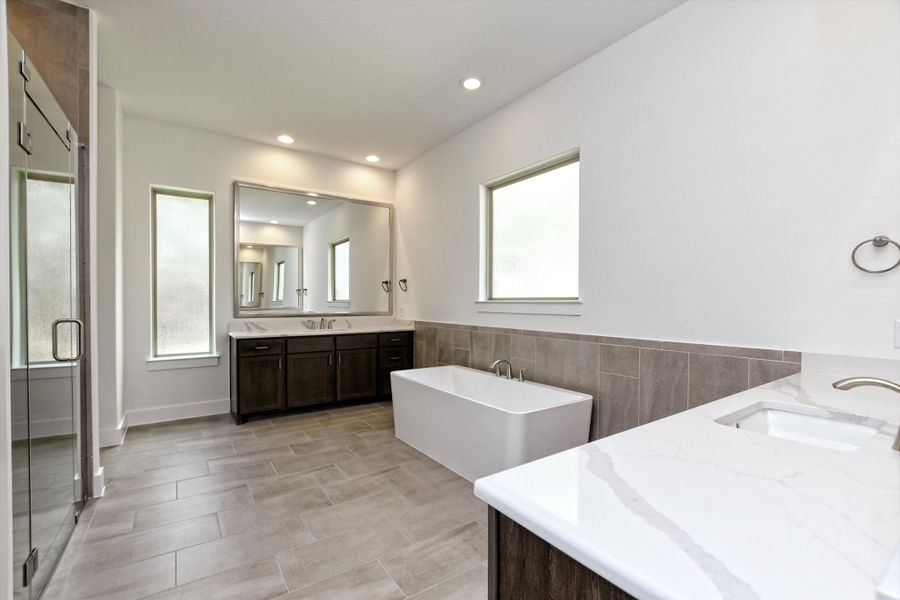 Furnished interior view inside a new home in The Hollows, Jonestown (Image 13).