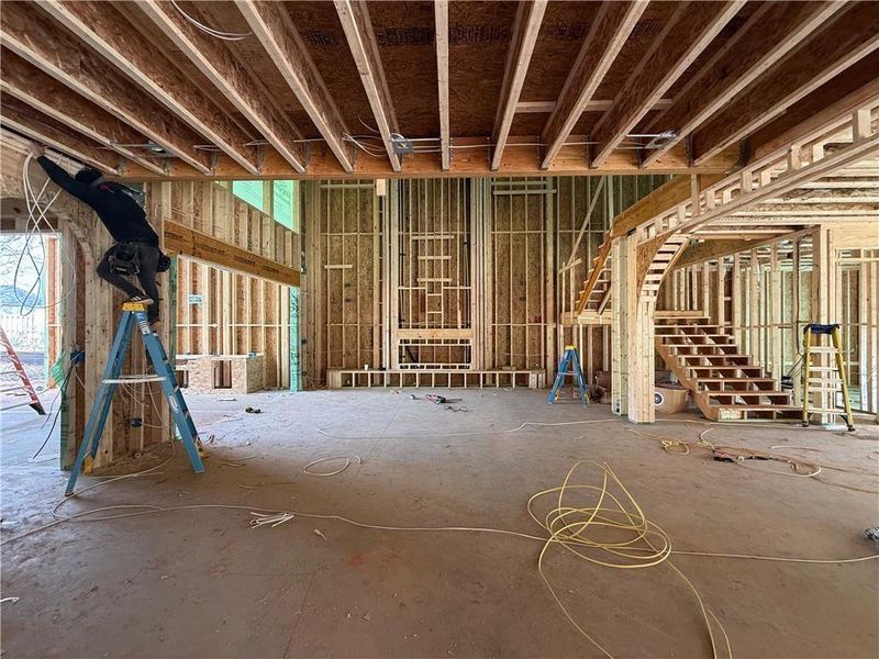 In-progress construction of a new home in , Lawrenceville, GA (Image 53).