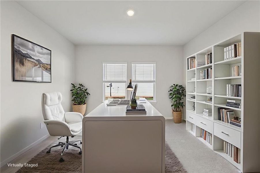 Furnished interior view inside a new home in The Oaks at Dawson, Dawsonville (Image 4). Furnished interior view inside a new home in The Oaks at Dawson, Dawsonville (Image 4).