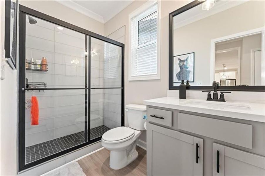 Furnished interior view inside a new home in Tapp Farm, Powder Springs (Image 15). Furnished interior view inside a new home in Tapp Farm, Powder Springs (Image 15).