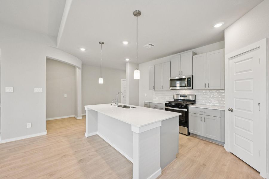 Photo is not of the actual home, but is an inspirational photo of builder’s model home and may depict options, furnishings, and/or decorator features that are not included