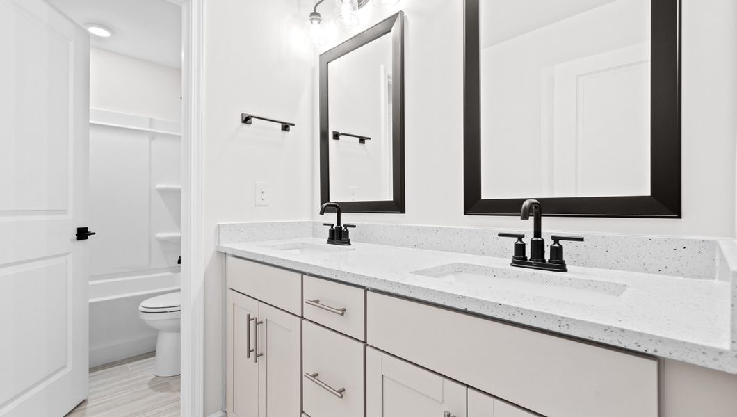 Representative furnished interior of a home built from the HAMPSHIRE by D.R. Horton in Whitehawk Meadows, Travelers Rest (Image 12).