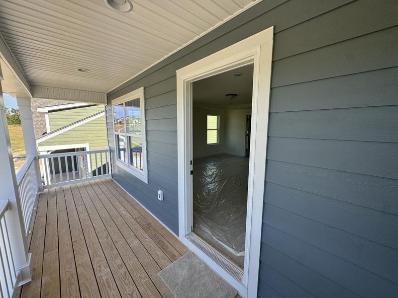 Exterior details and patio area of a home in The Meadows at Laurelbrook, Sherrills Ford (Image 3).