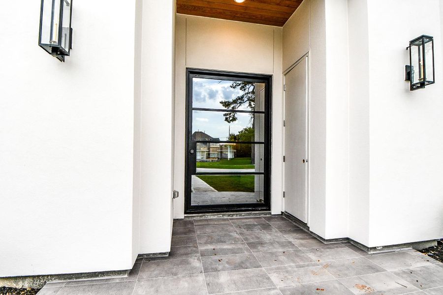 Exterior details and patio area of a home in , Houston (Image 29).