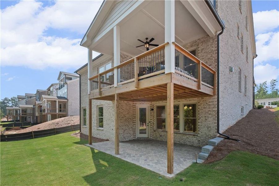 Exterior details and patio area of a home in Laurel View, Suwanee (Image 4). Exterior details and patio area of a home in Laurel View, Suwanee (Image 4).