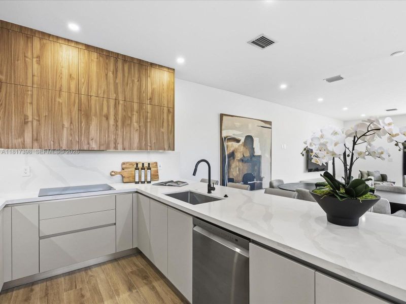 Furnished interior view inside a new home in , Miami (Image 10).