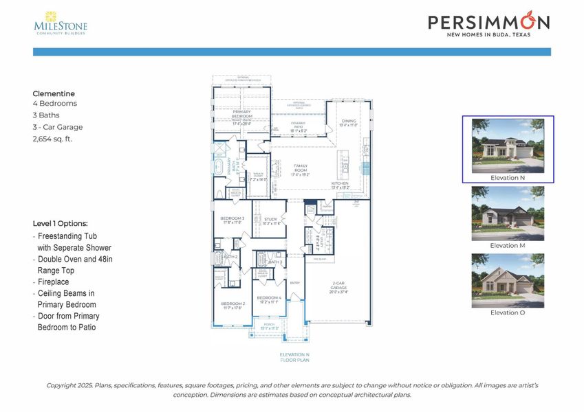 2D floor plan layout of this home in Persimmon, Buda, TX (Image 3). 2D floor plan layout of this home in Persimmon, Buda, TX (Image 3).