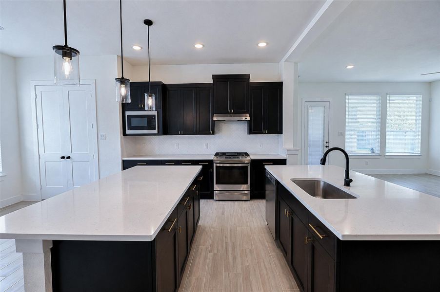 Furnished interior view inside a new home in , Katy (Image 8).