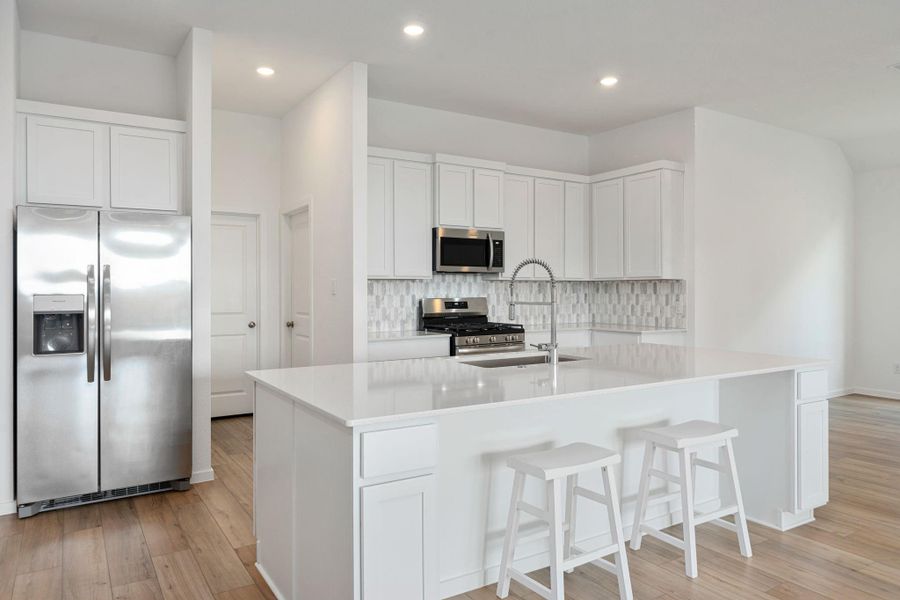 Furnished interior view inside a new home in Lago Mar: Fairway Collections, Texas City (Image 12). Furnished interior view inside a new home in Lago Mar: Fairway Collections, Texas City (Image 12).