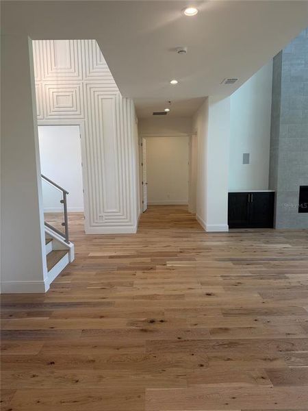 Wide Hallway to Master Bedroom showcasing Trim Detail