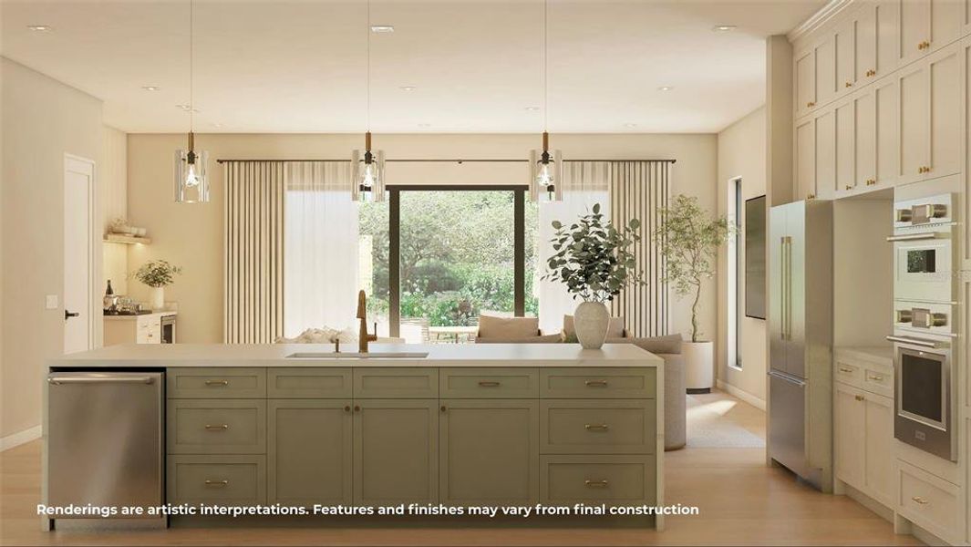 Furnished interior view inside a new home in , Orlando (Image 11).