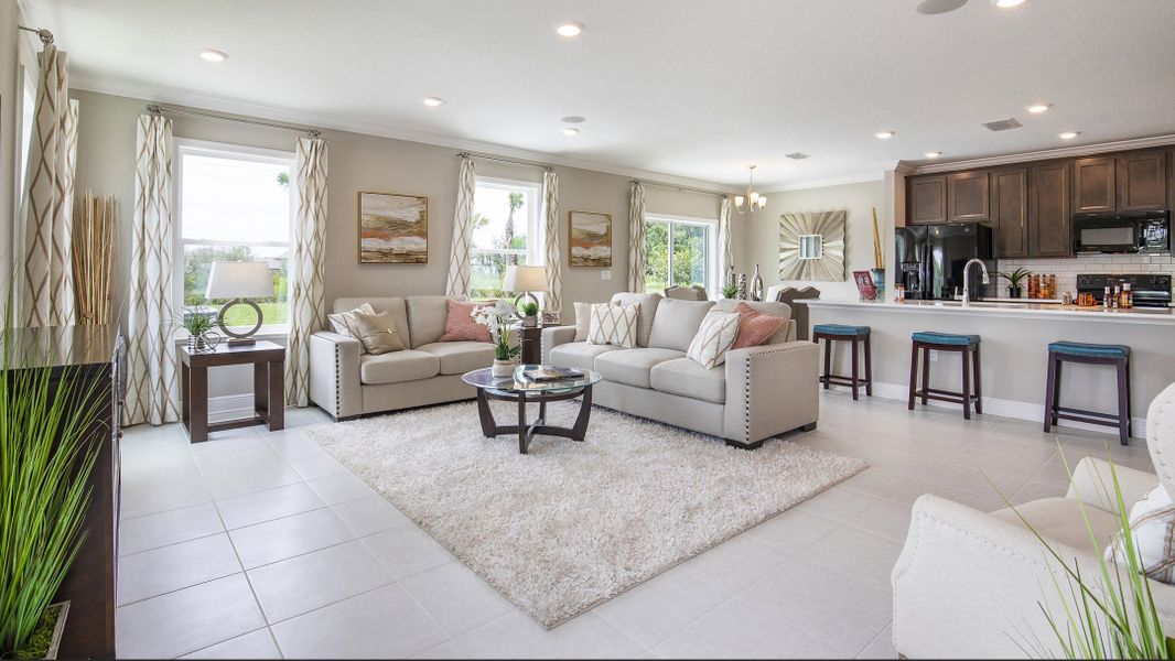 Representative furnished interior of a home built from the Glendale by Maronda Homes in Coastal Communities, Edgewater (Image 7). Representative furnished interior of a home built from the Glendale by Maronda Homes in Coastal Communities, Edgewater (Image 7).