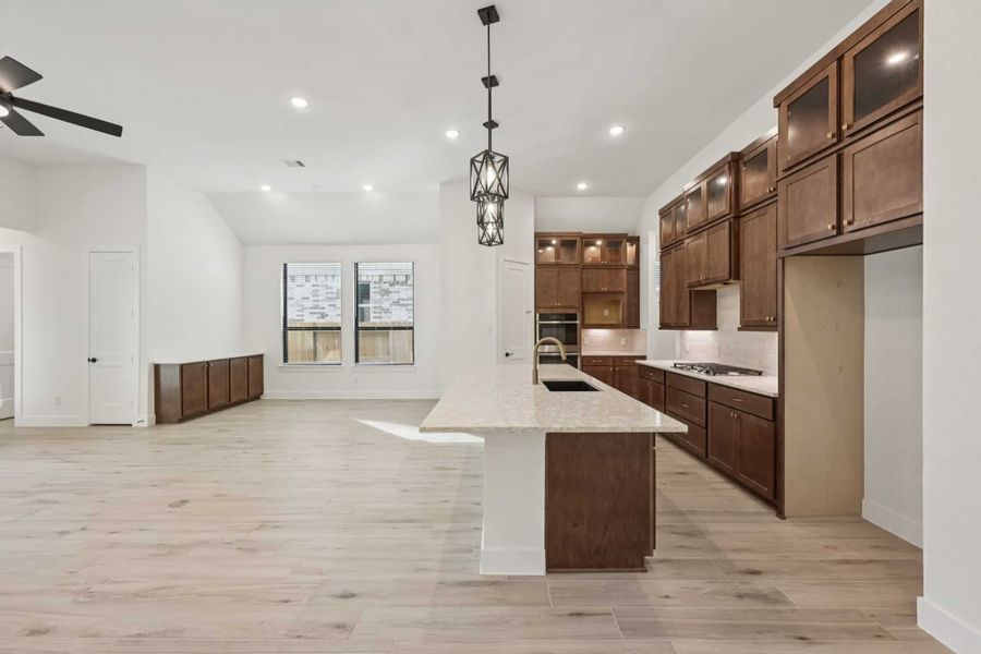 Furnished interior view inside a new home in Wood Leaf Reserve, Tomball (Image 8).