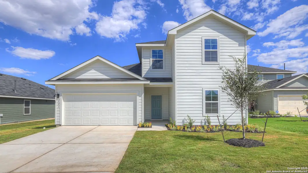 Front exterior of a new home in Bollinger, Maxwell, TX, highlighting curb appeal (Image 1). Front exterior of a new home in Bollinger, Maxwell, TX, highlighting curb appeal (Image 1).