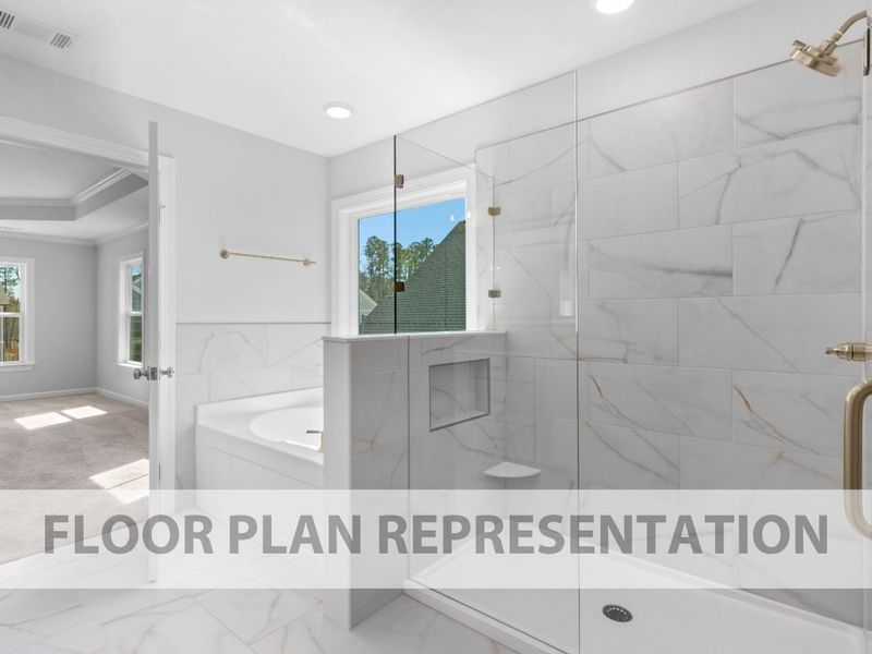 Representative furnished interior of a home built from the Mill Creek by Ivey Homes in Windsor, North Augusta (Image 7).