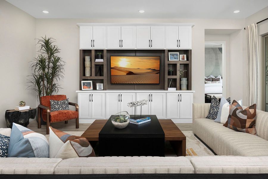 Representative furnished interior of a home built from the Burgundy by Mattamy Homes in White Tank Vistas, Waddell (Image 9).