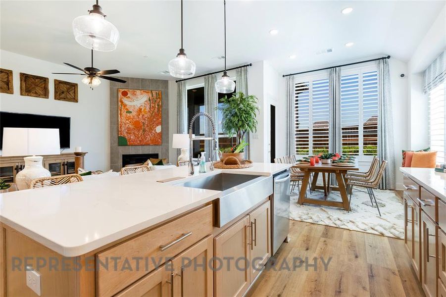 Furnished interior view inside a new home in Tavolo Park, Fort Worth (Image 6).